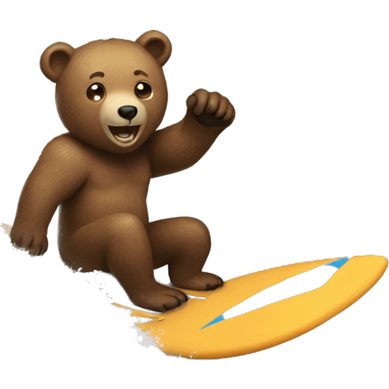 bear surfing  emoji