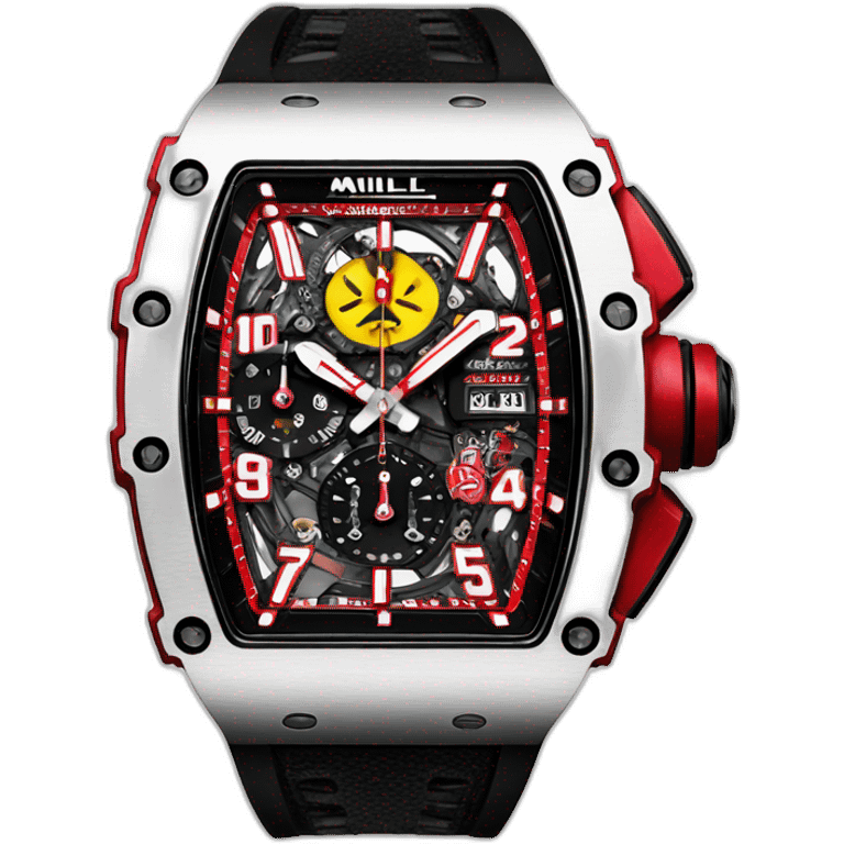 Luxury watch richard mille red emoji