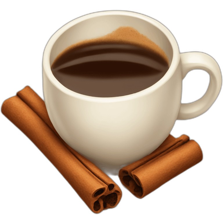 Coffee with cinnamon  emoji