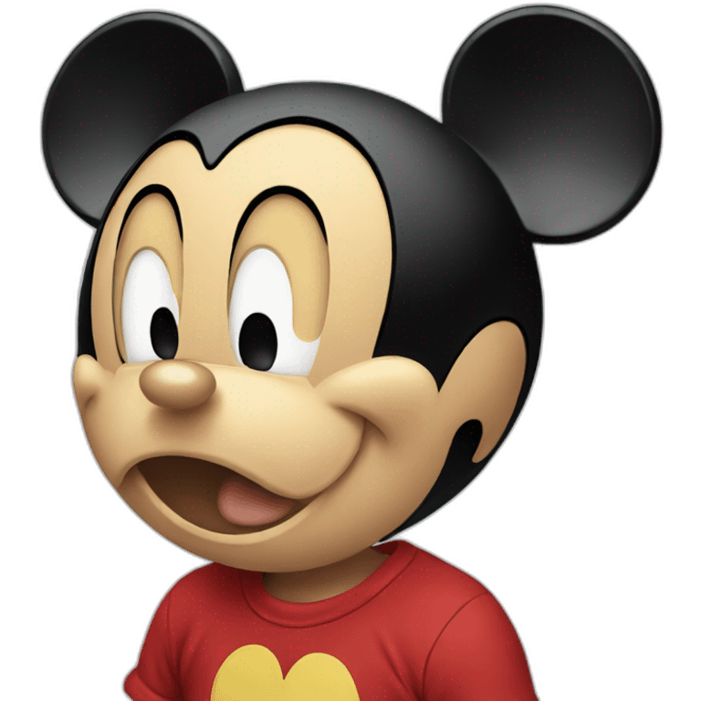 mickey mouse crying emoji