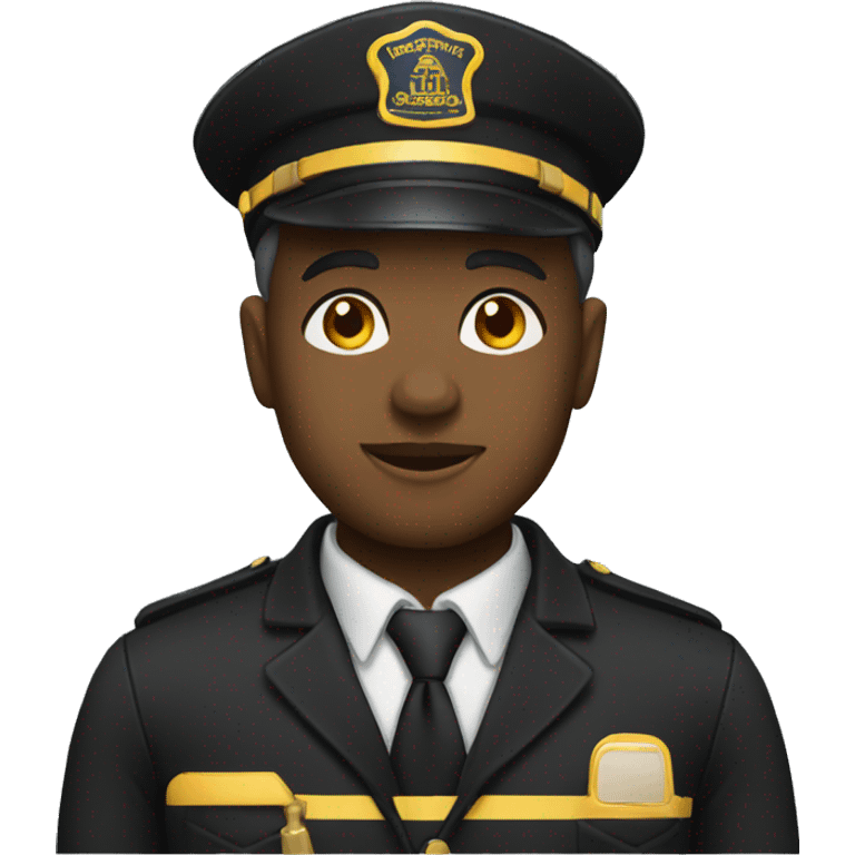 black train Conductor emoji