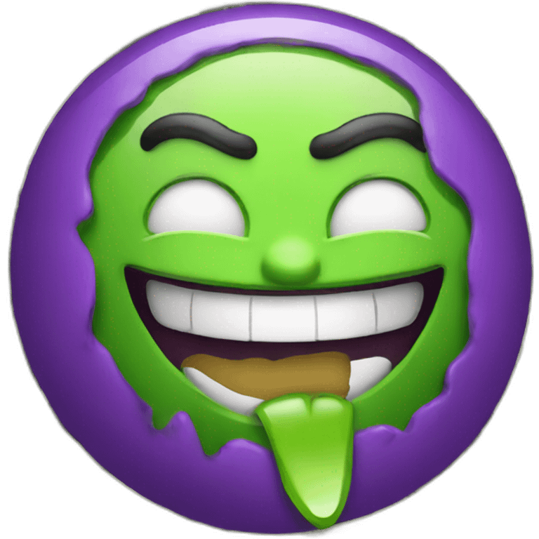 Grimace with dollars emoji