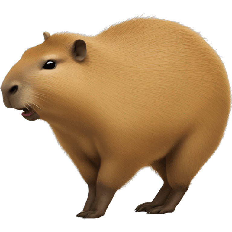 Realistic capybara twerking it’s butt emoji