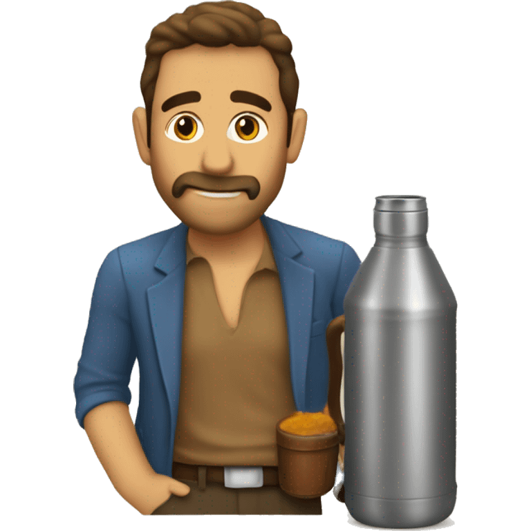 mate y termo al estilo uruguayo emoji