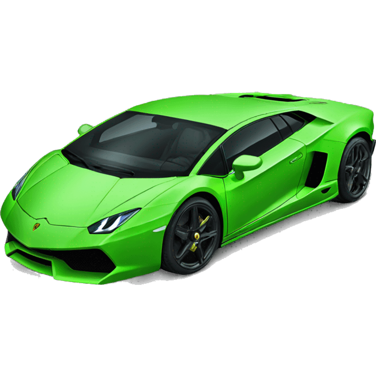 gréen neon lamborghini emoji emoji