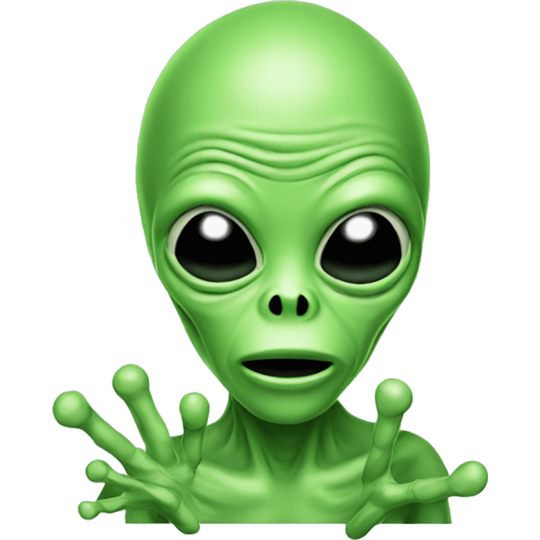 alien with weed emoji