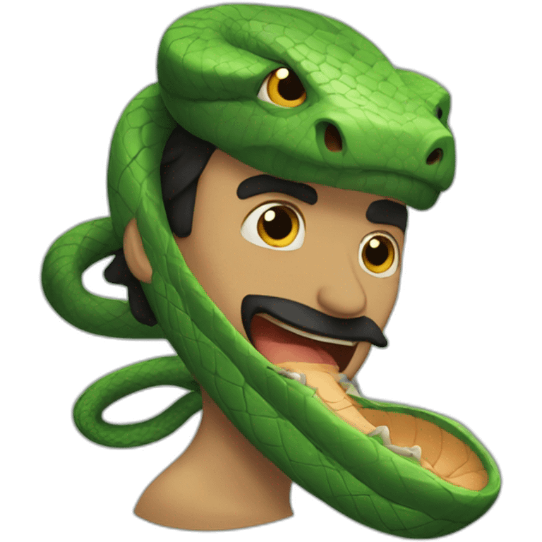 Snake man emoji