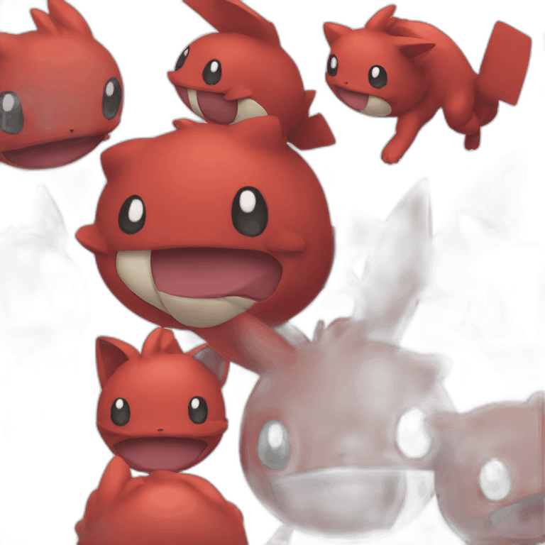 Red pokemon emoji