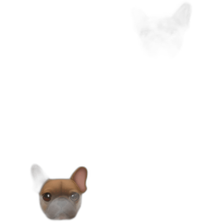 Brown French bulldog  emoji