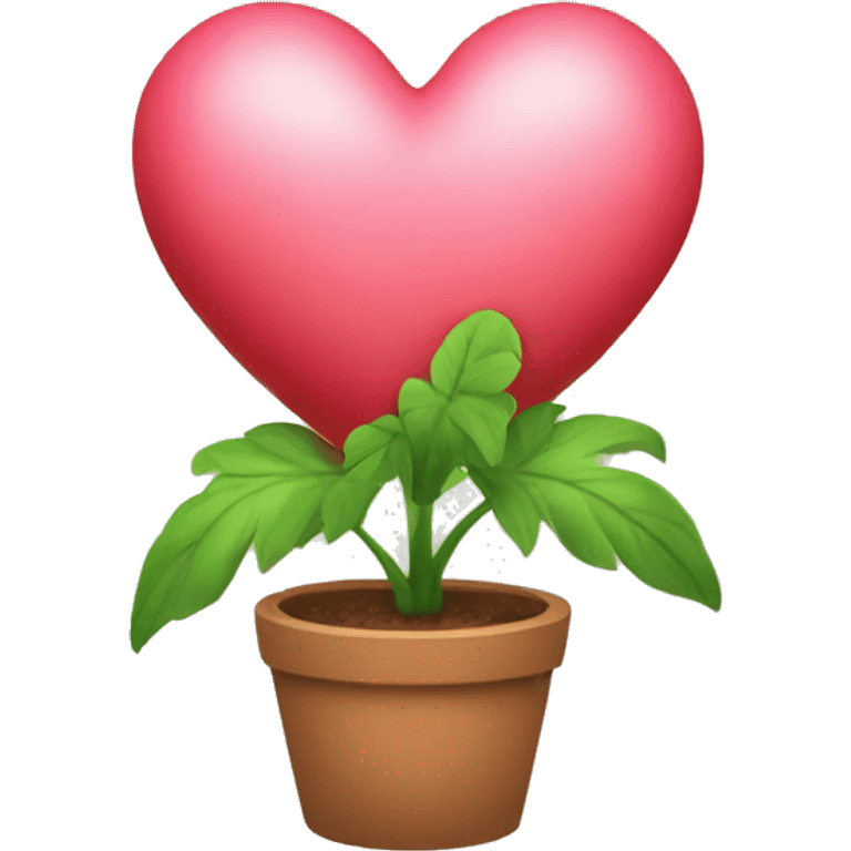 a heart plant emoji