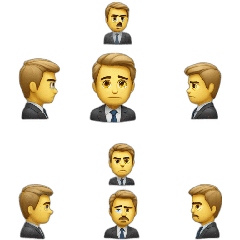 disappointed and Sad businessmanپ emoji