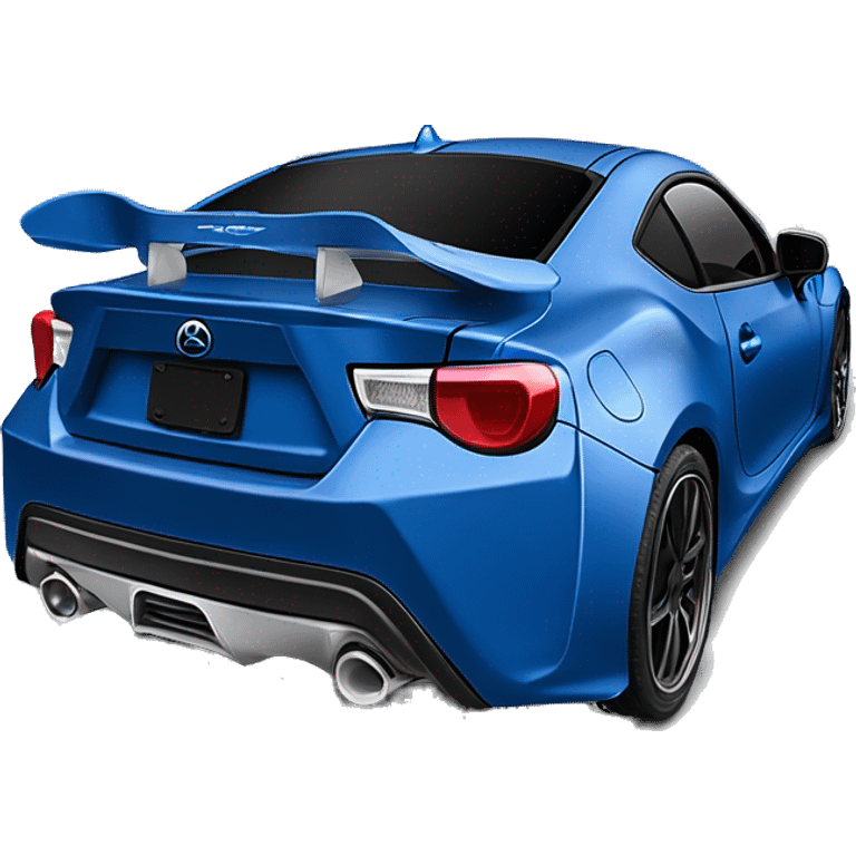 Rear view diffuser on Fr-s tenuously Haunted Darth Vader’s dark pearl-blue race car, glowing light saber bumpers, wide rear wing, silver wheels  emoji