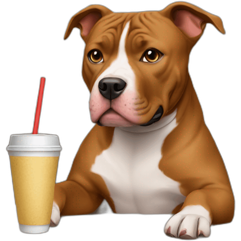 Pitbull café emoji