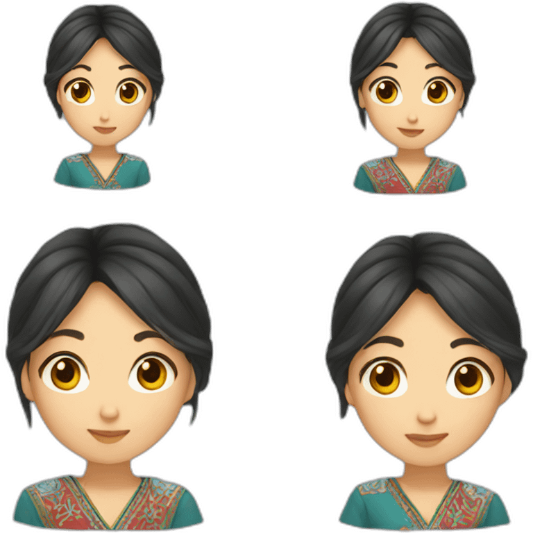 kazakh girl  emoji