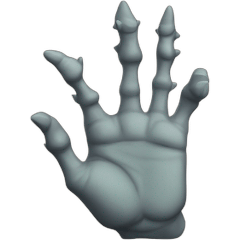 Goblin hand emoji