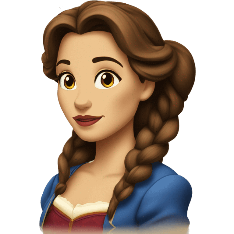 beauty and the beast belle emoji