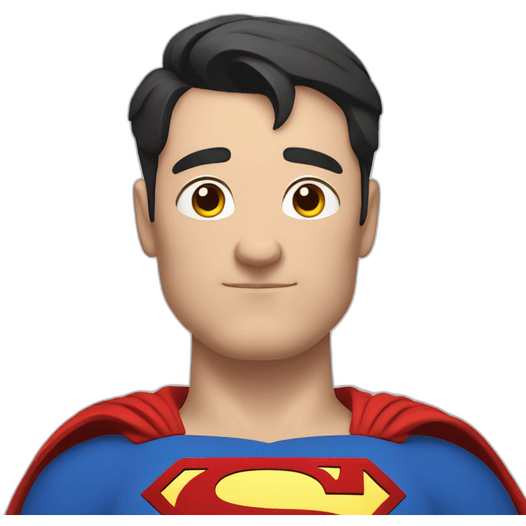 overweight superman emoji