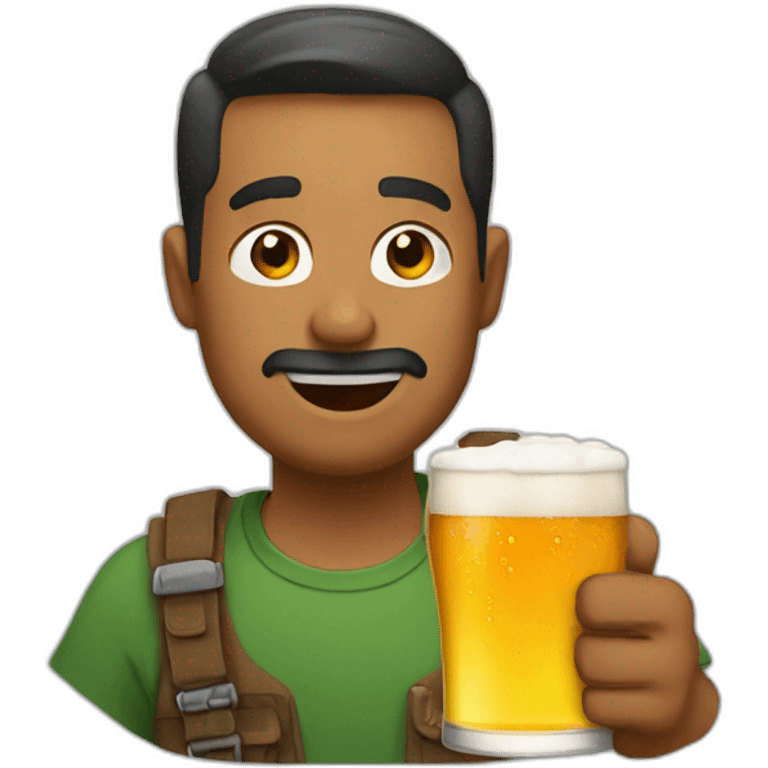 Dad drink beer emoji