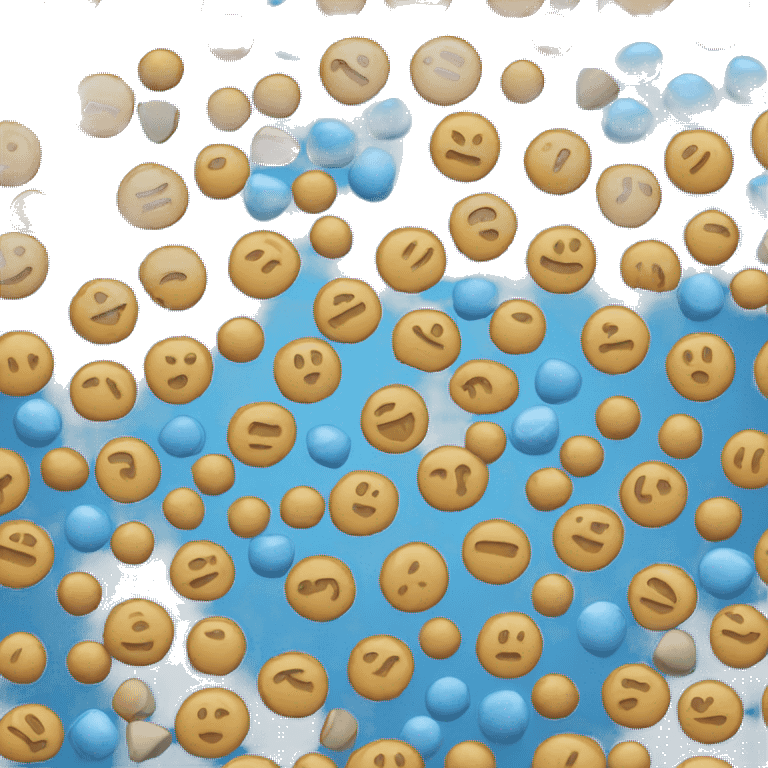 blue round candy emoji