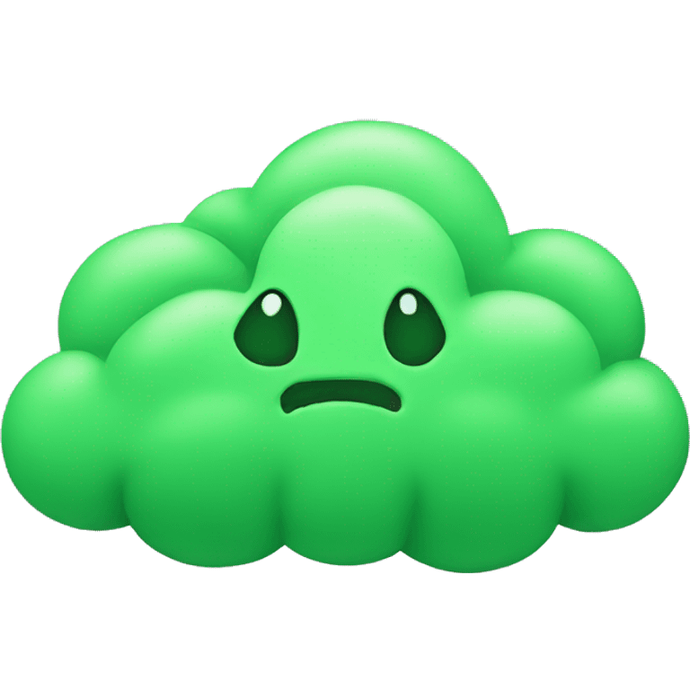 Green cloud emoji