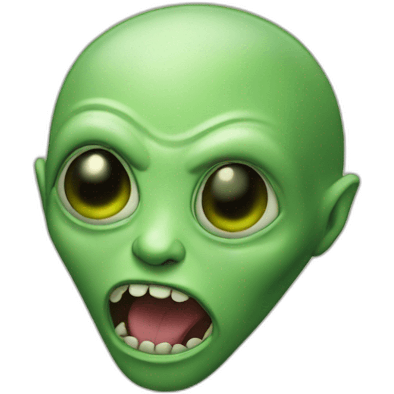 Drunked alien emoji