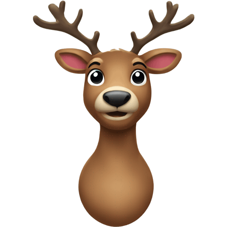 Christmas reindeer emoji