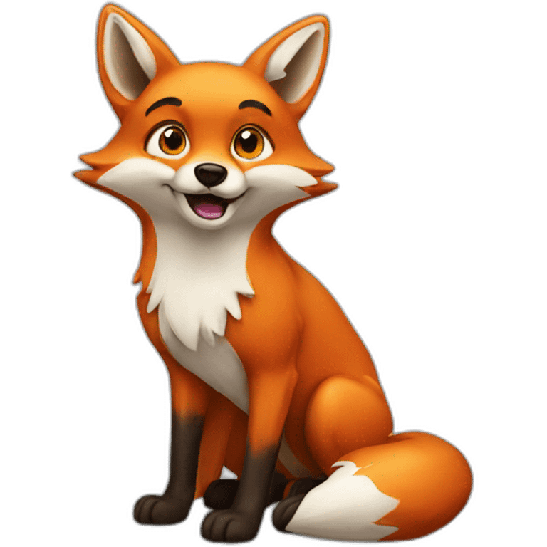 Fast fox emoji