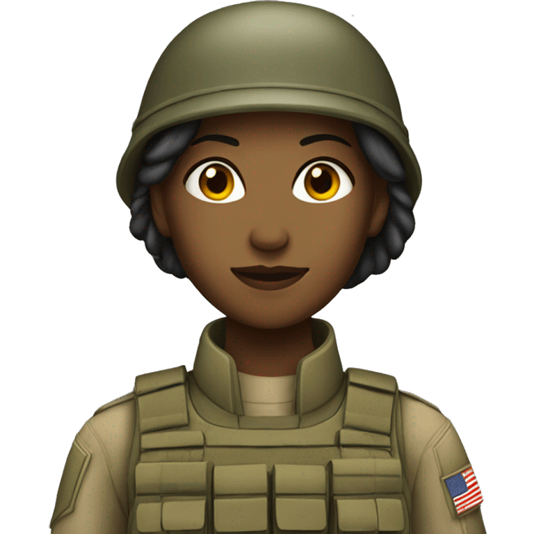 female soldier emoji