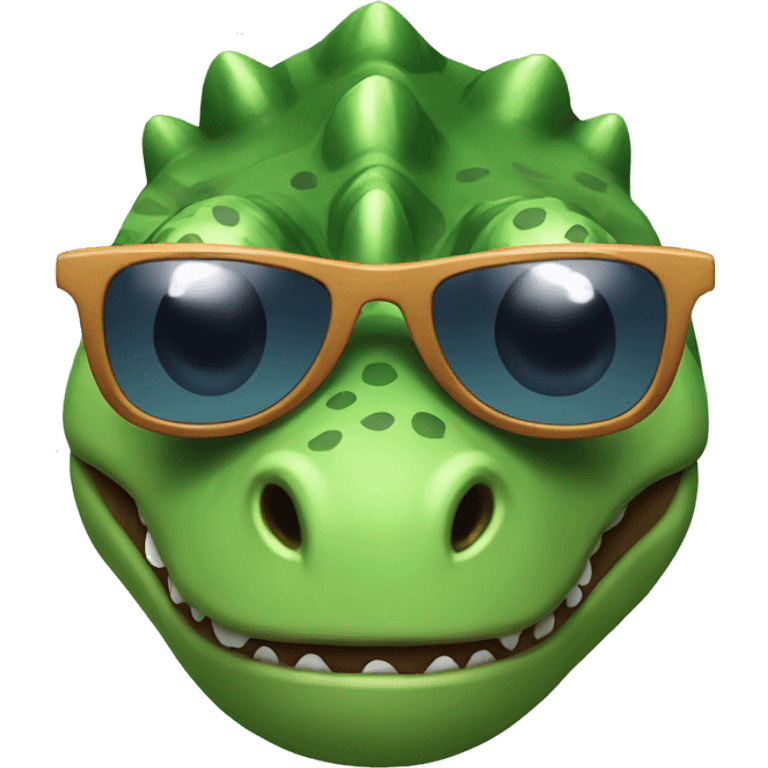 dino with sunglasses  emoji