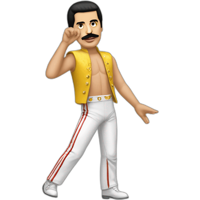 Freddie Mercury famous position emoji