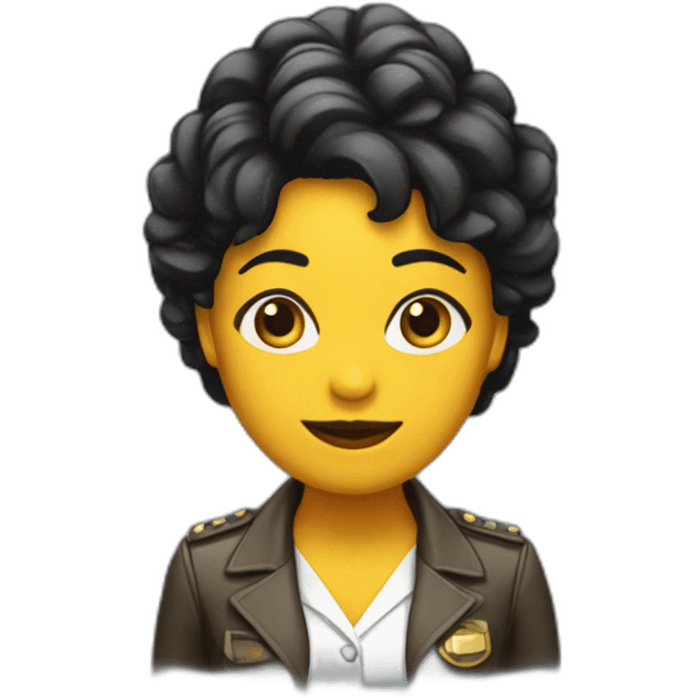 Chica negra oficinista emoji