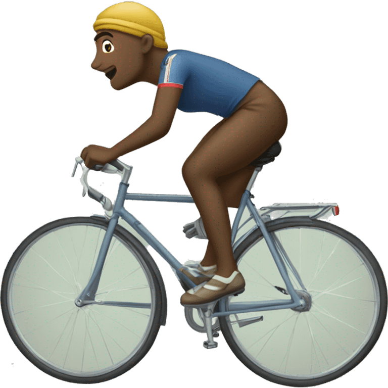 sanoussa sur un velo emoji