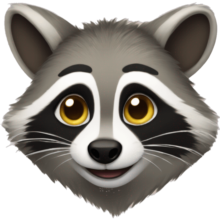 happy new year raccon emoji