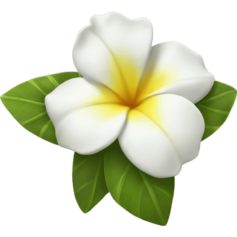 yellow white hawaiian flower emoji