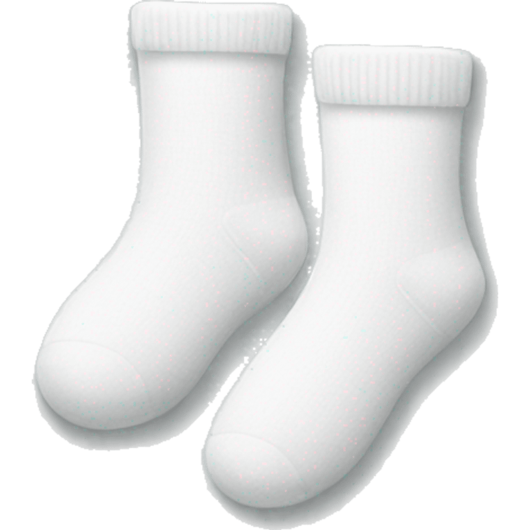 a pair of white socks emoji