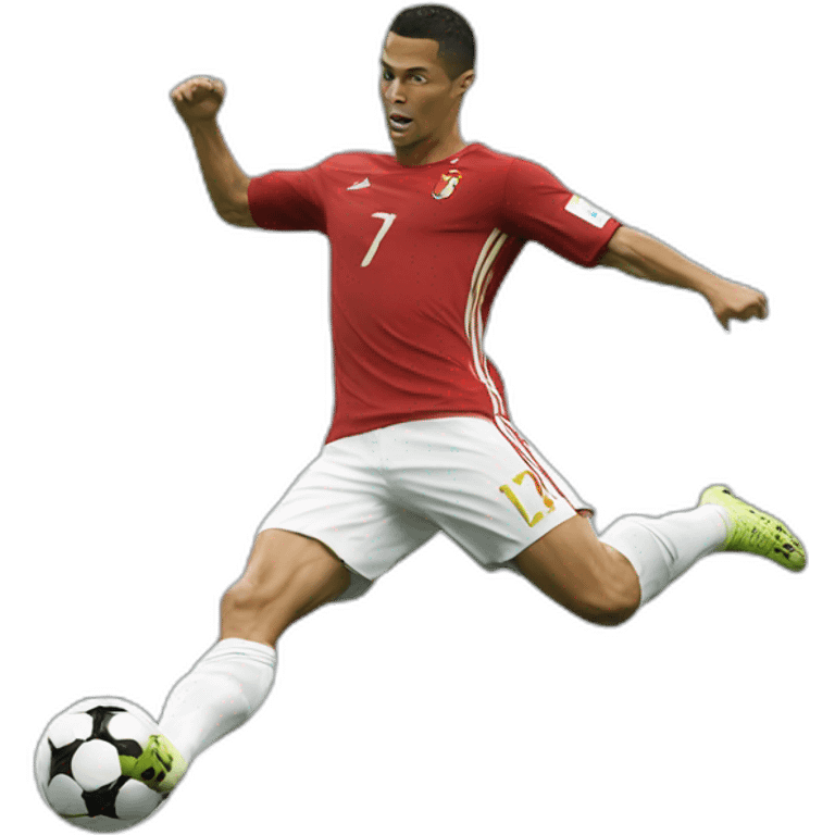 Ronaldo  kick emoji