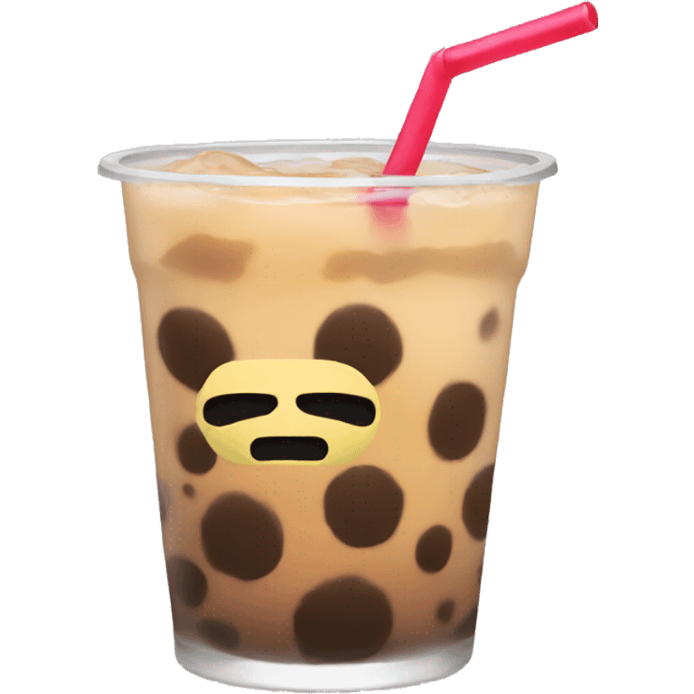 Boba drink mad emoji