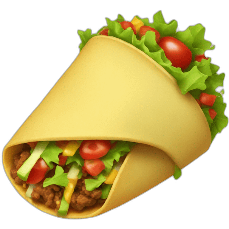 Festive taco emoji