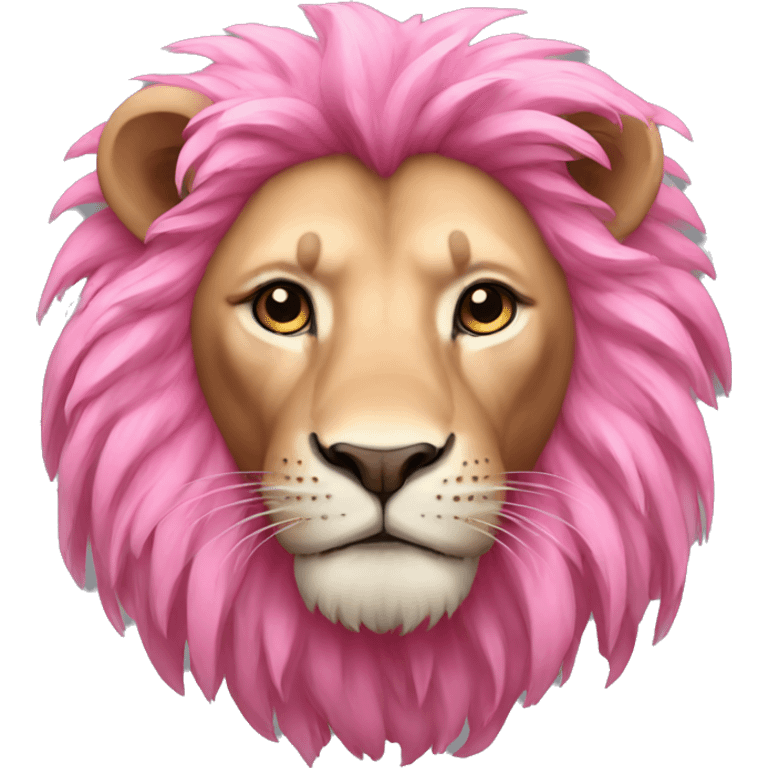 pink lion emoji