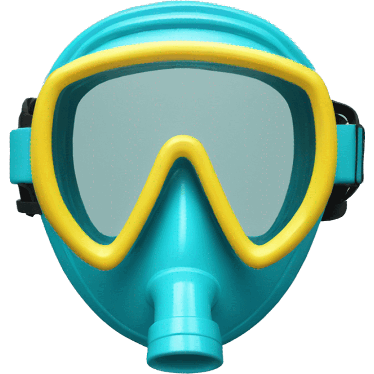 Snorkel mask light blue emoji