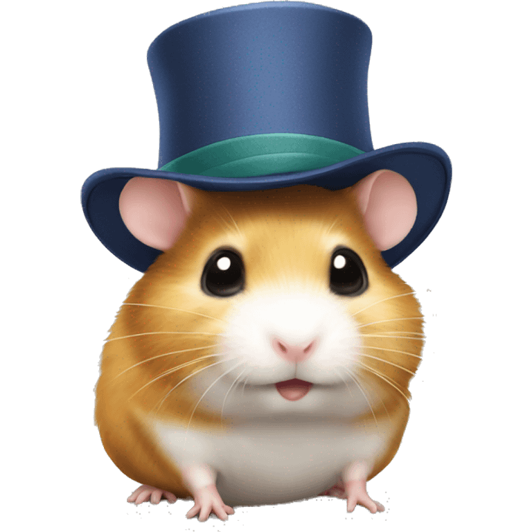 hamster with hat emoji