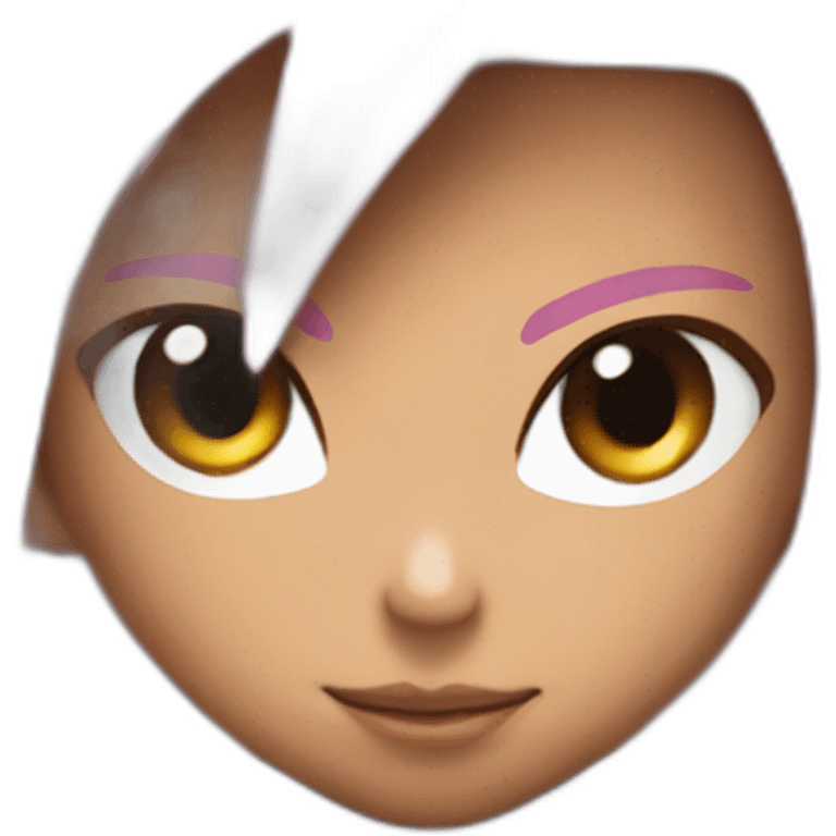 Black goku rosé emoji