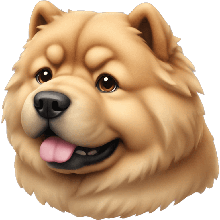 Chow chow cute dog emoji