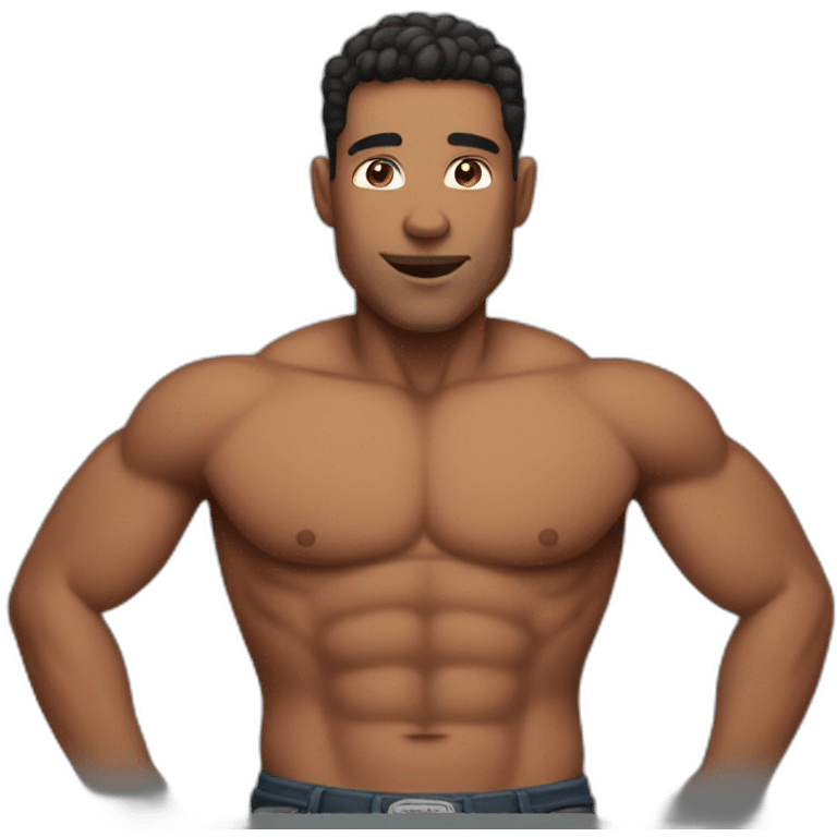 guy with 6 pack emoji