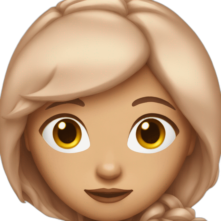 woman with ruby long hair emoji