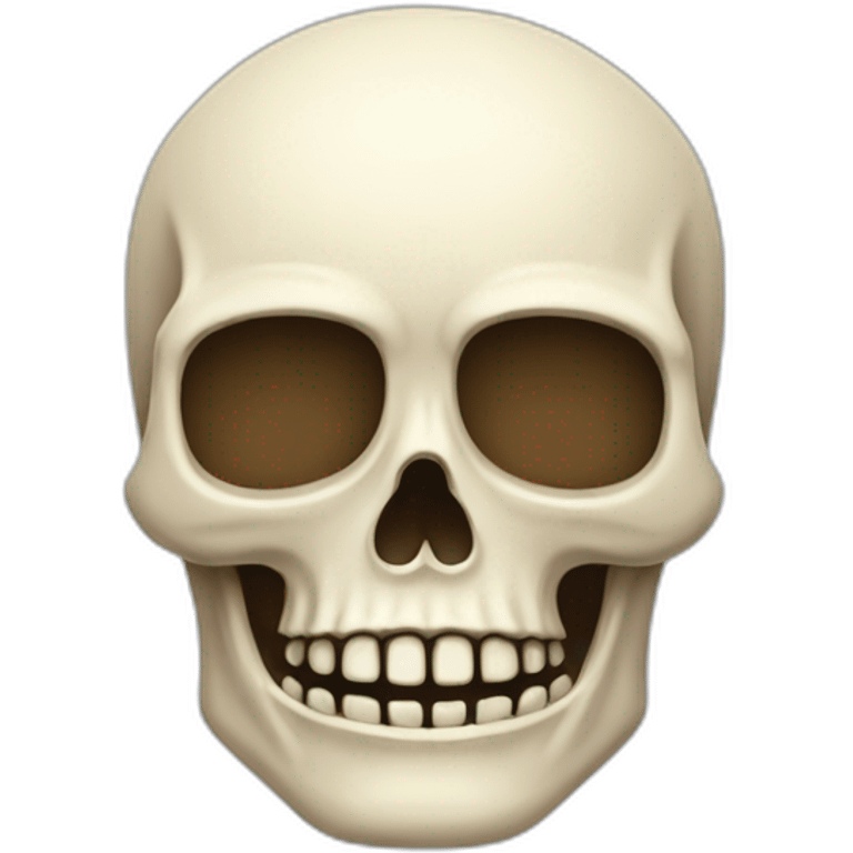 Estróbilo con forma de calavera emoji