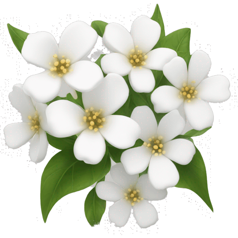 pretty white flowers emoji