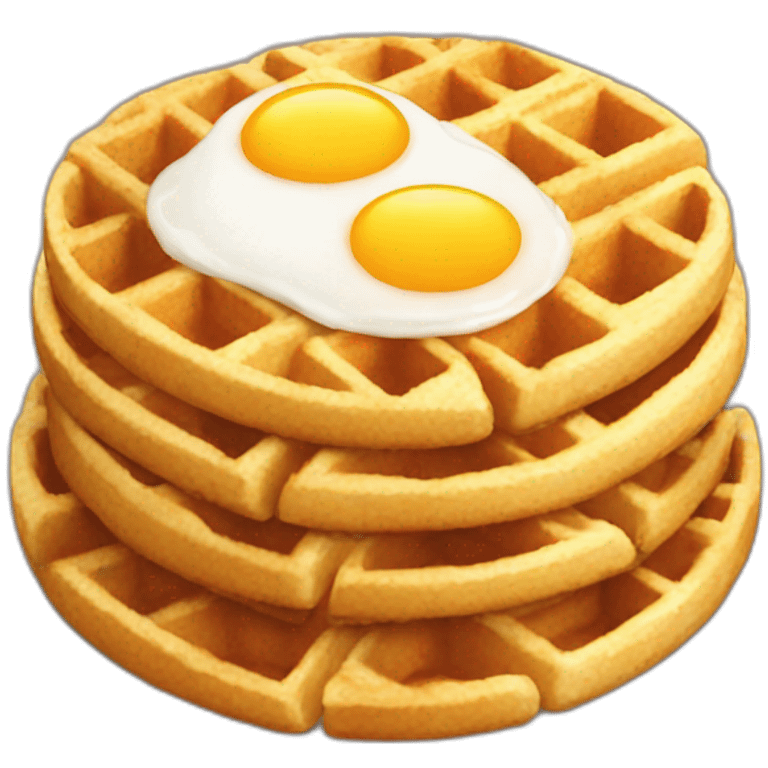 egg waffle emoji