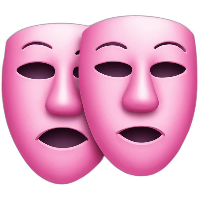 2 pink theatre masks emoji