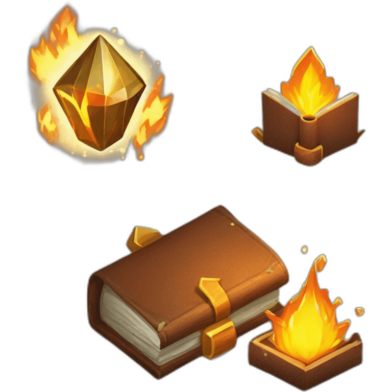 Pixel Badge Book History Paper Diamond Flame Shiny Glow Reward Legendary Unique Epic emoji